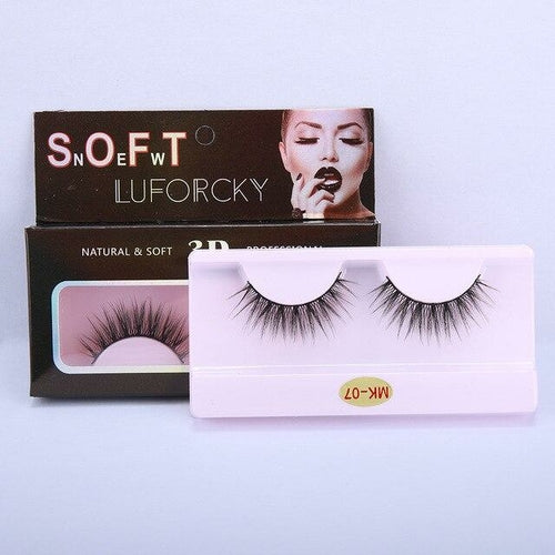 Wholesale Eyelashes 10/30/50/100 Pairs Faux Mink Lashes Natural False