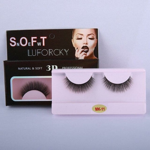 Wholesale Eyelashes 10/30/50/100 Pairs Faux Mink Lashes Natural False